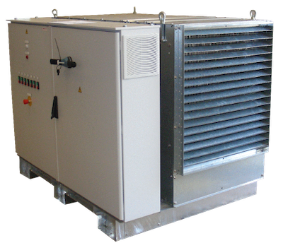 Load bank - container - high and medium tension - powered horizontal ventilation - high power - resistor - MDR